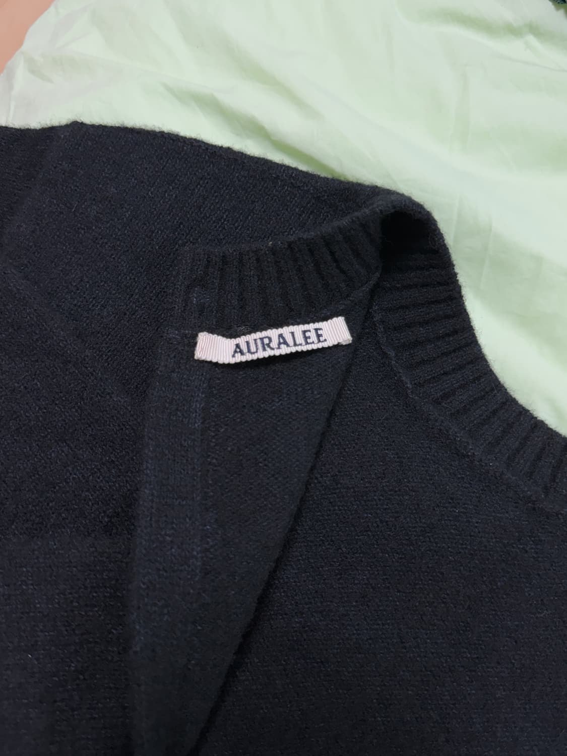 오라리 Aulalee BRUSHED RASCHEL MOLE KNIT 상품이미지8