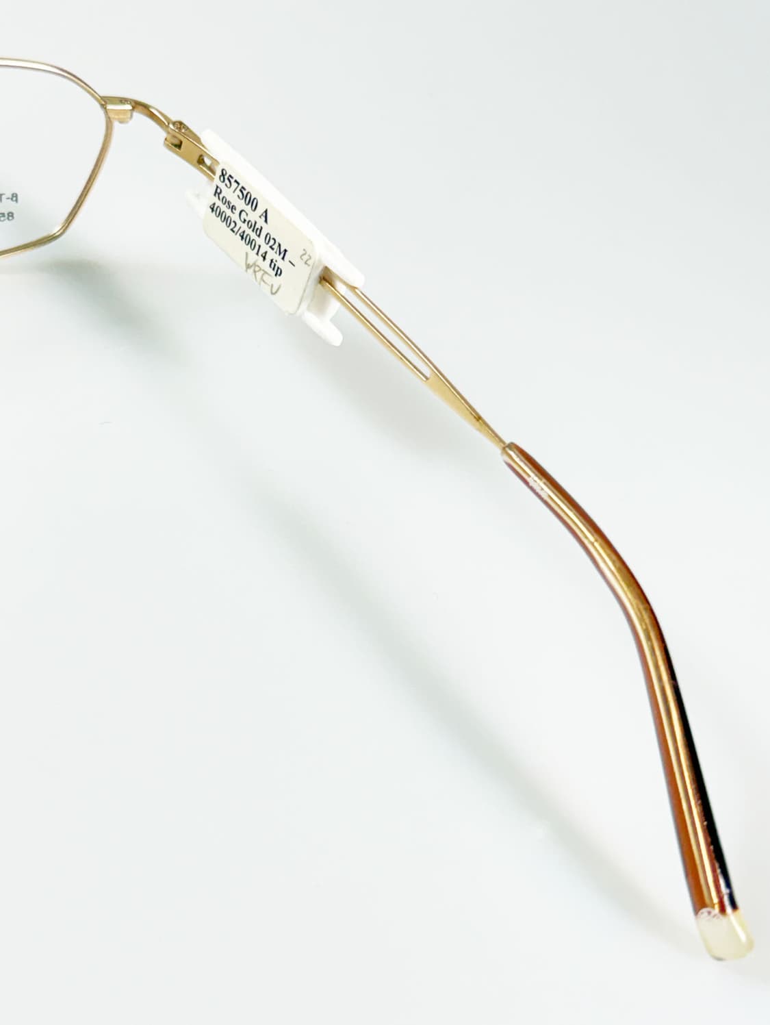 90s FUTIS 골드 슬림 스퀘어 프레임 빈티지 안경 상품이미지6
