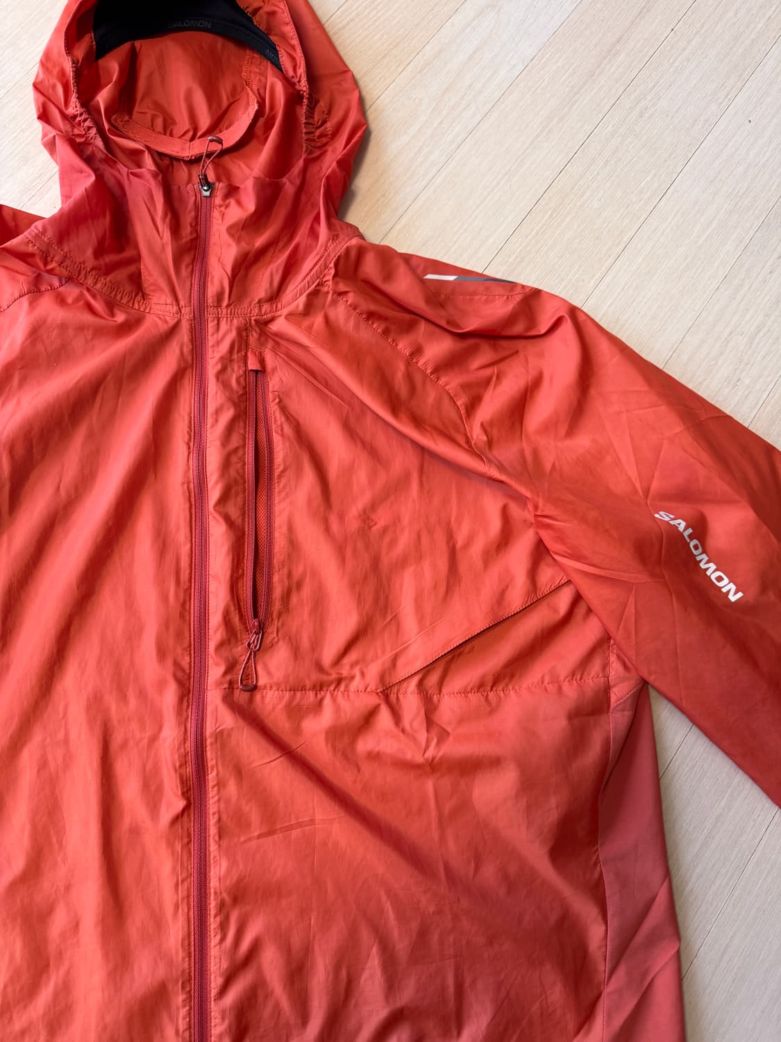 살로몬 salomon 오렌지 컬러 바람막이 XL 상품이미지3