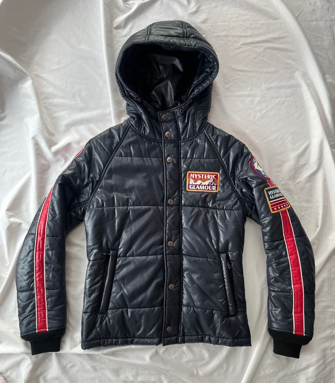히스테릭 글래머 아카이브 히스걸 로고 패치 후드 패딩 다운 점퍼 상품이미지2