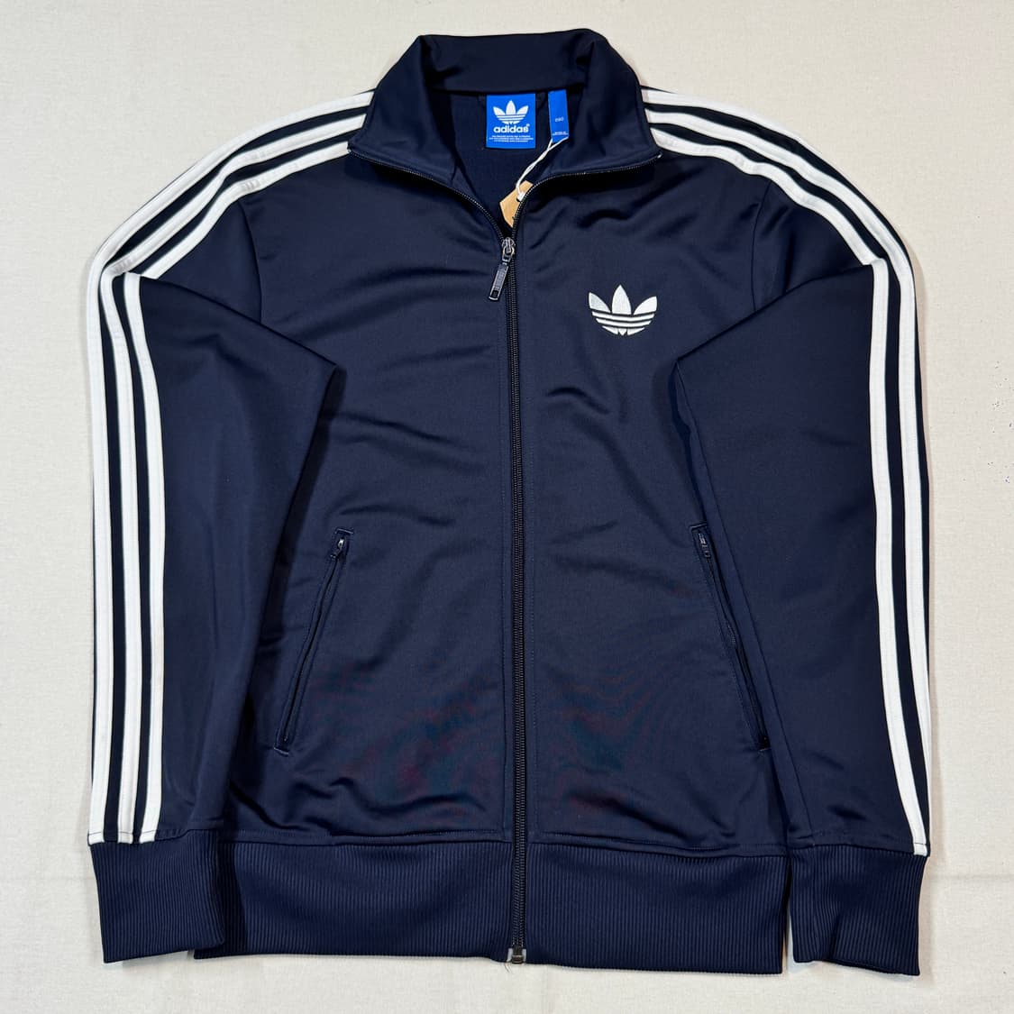 90) 아디다스 파이어버드 삼선 져지 트랙탑 집업 네이비 A5 상품이미지2