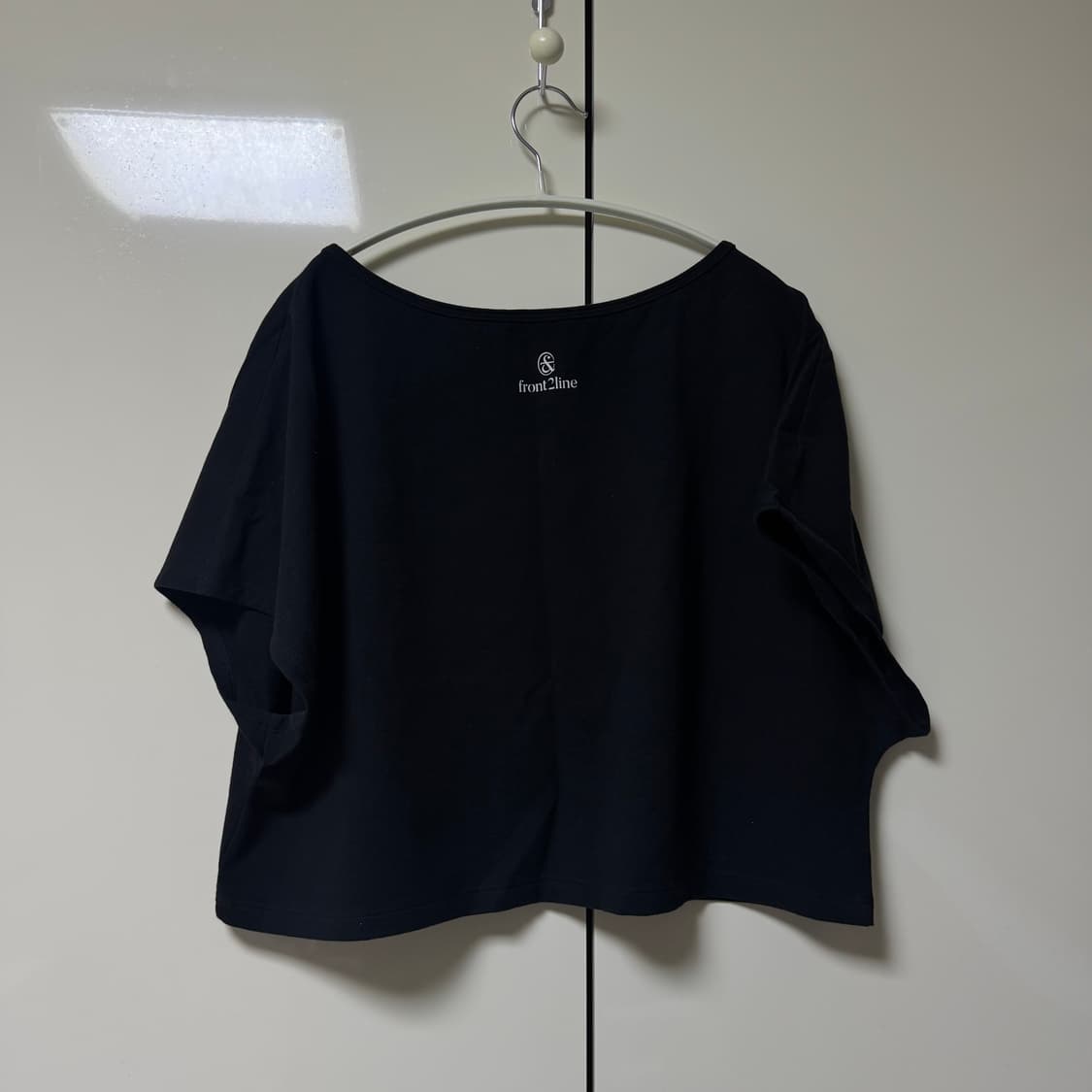 프론투라인 반다 매일 수련 크롭 커버업 블랙 S 상품이미지4