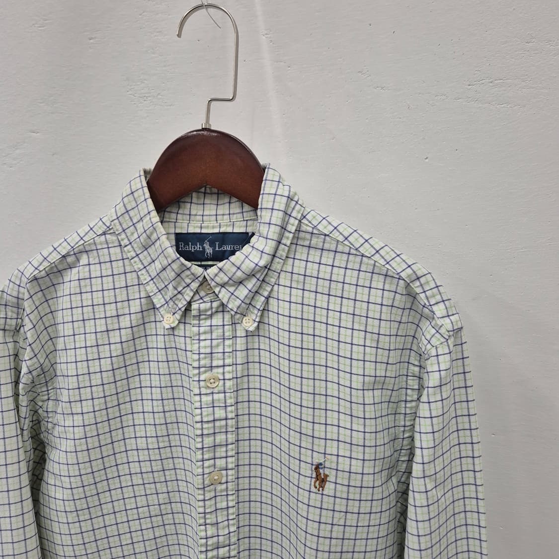 폴로 랄프로렌 슬림핏 체크 코튼 셔 M 상품이미지2