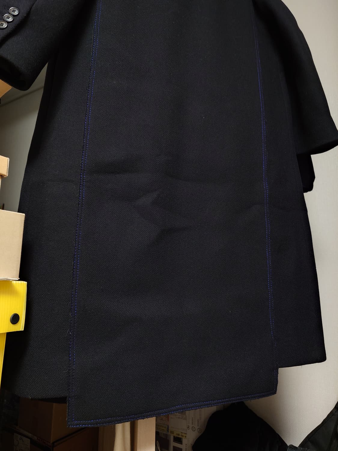 [xs-s] 자라 아더에러 1차 오버사이즈 울 코트 블랙 상품이미지6