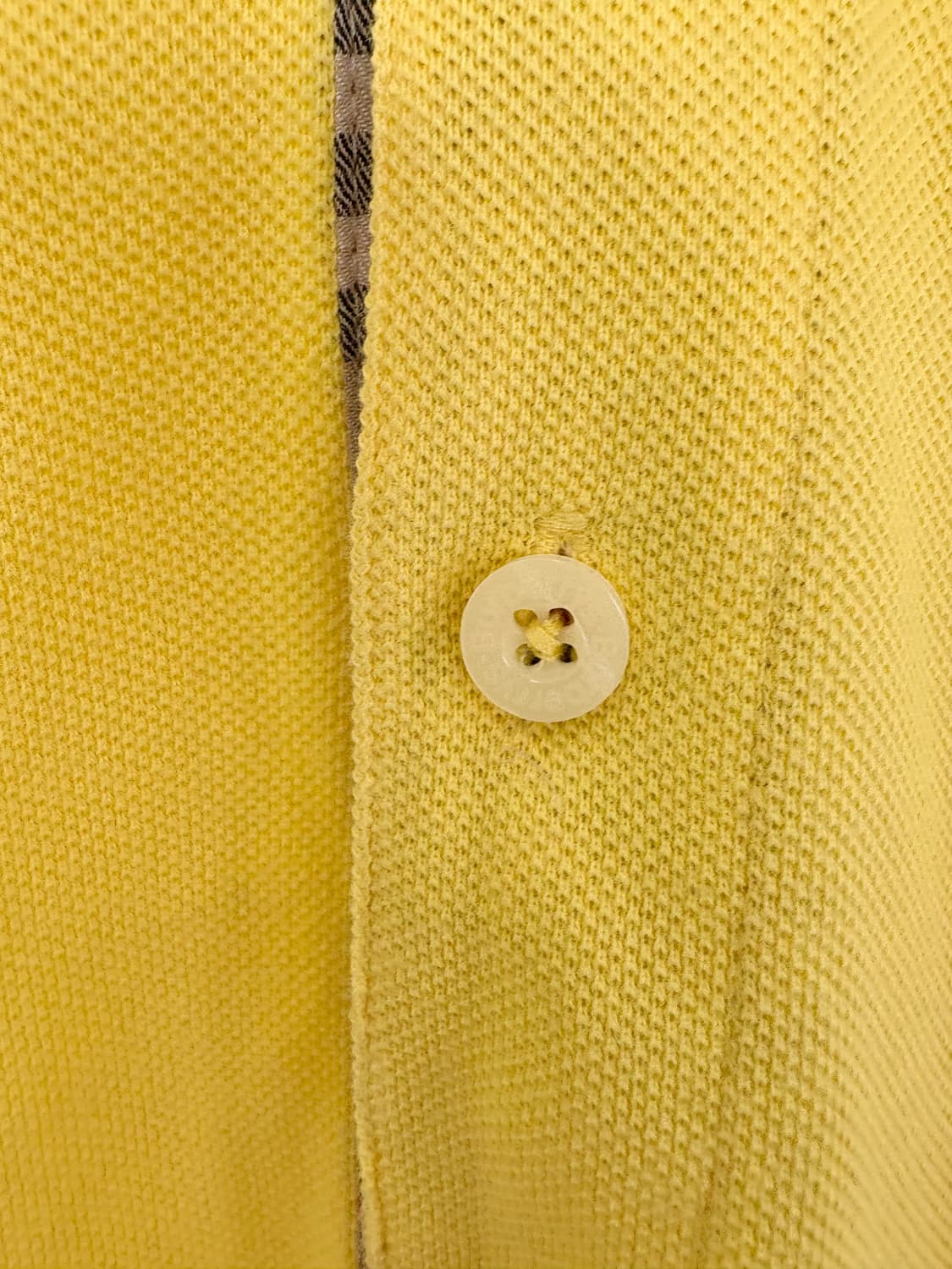 [L]BURBERRY버버리 옐로 카라 반팔 티셔츠 상품이미지6