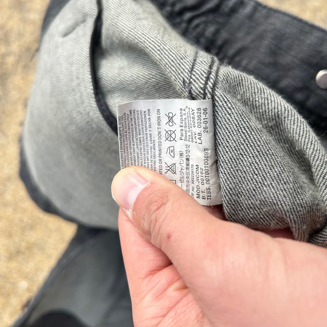 디젤(DIESEL)멀티포켓 흑청 트러커 자켓 상품이미지9