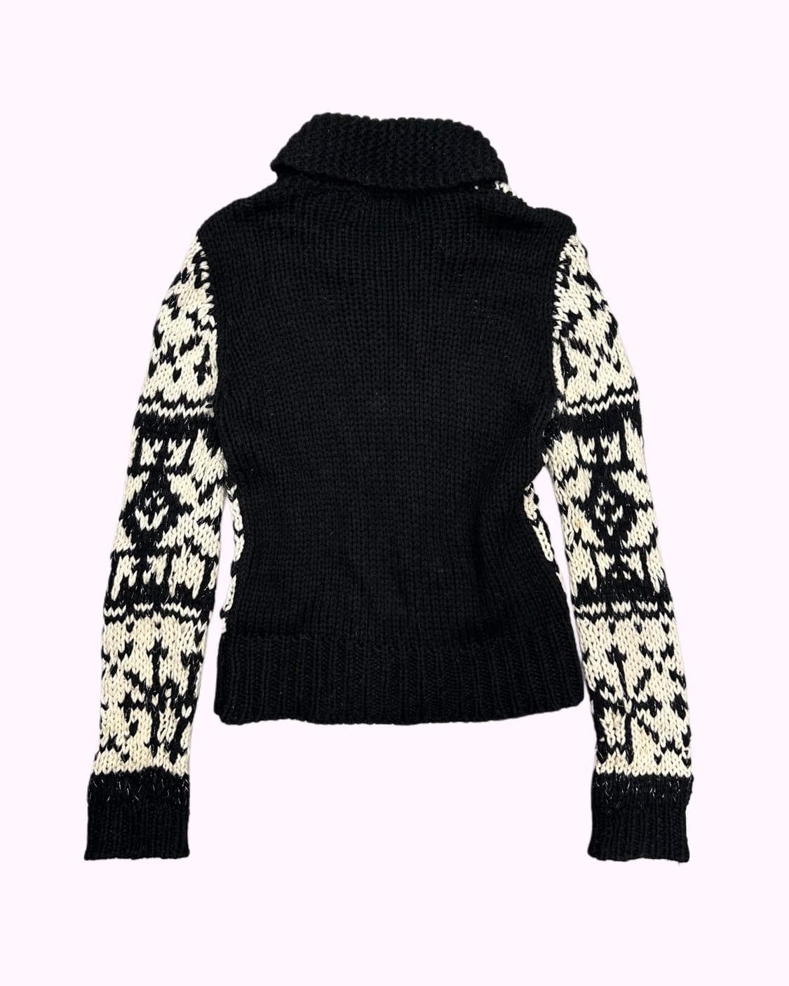 MYSTY WOMEN snow pattern knit zip-up 상품이미지4