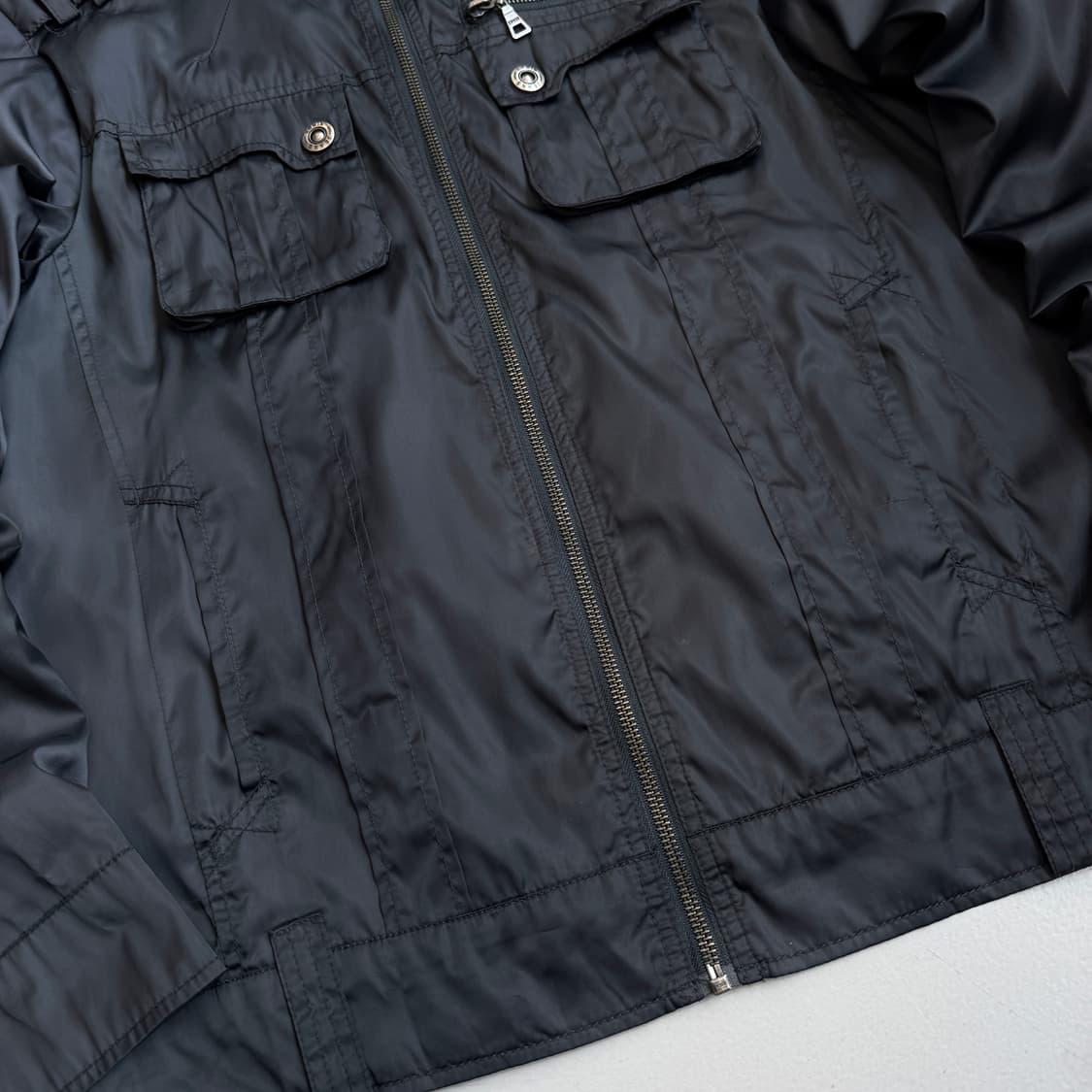 에드윈 투포켓 바이커 바람막이 집업 자켓 상품이미지4