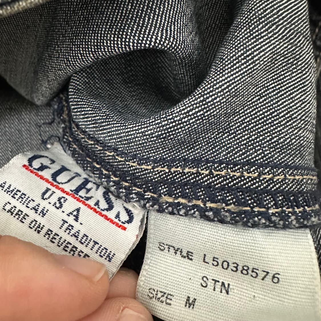 GUESS 게스 여성 데님 청자켓 M 상품이미지9