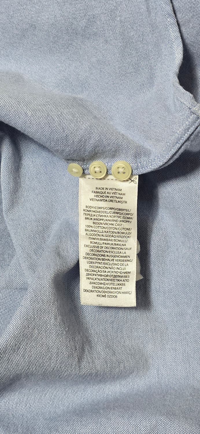 폴로 랄프로렌 클래식핏 옥스포드 셔츠 하늘색 M 상품이미지4