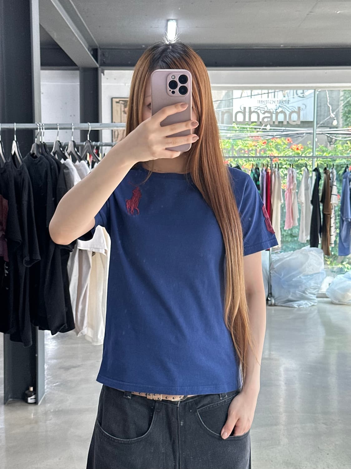 폴로랄프로렌 빅포니 넘버링 반팔티 네이비블루 상품이미지1