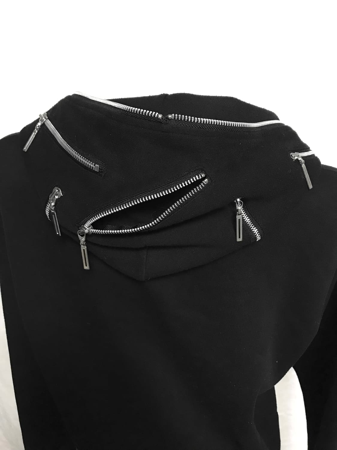 빈티지 펑크 지퍼 디테일 투웨이 풀 집업 후드 상품이미지5