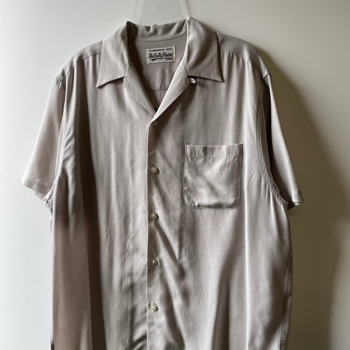 와코마리아 리오셀 오픈카라 반팔셔츠 상품이미지4