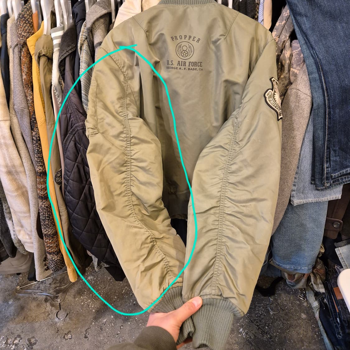 (M)PROPPER 카키 MA-1 항공점퍼  상품이미지9