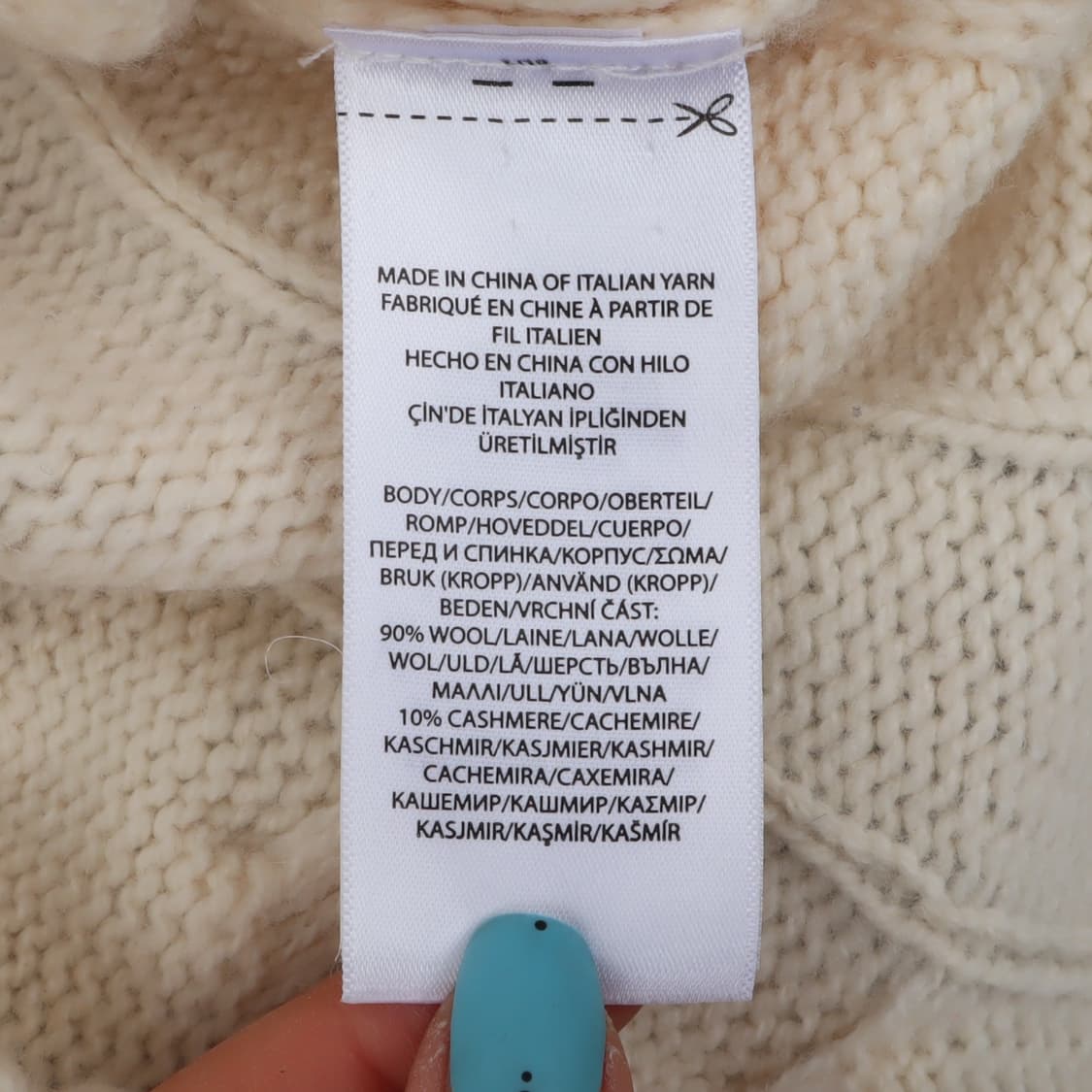 폴로 랄프로렌 아이보리 울 캐시미어 니트 스웨터 상품이미지8