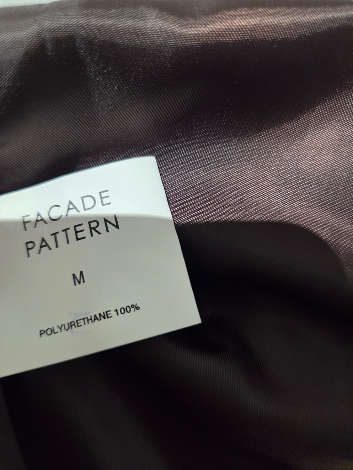 파사드패턴 오버핏 레더자켓 상품이미지7