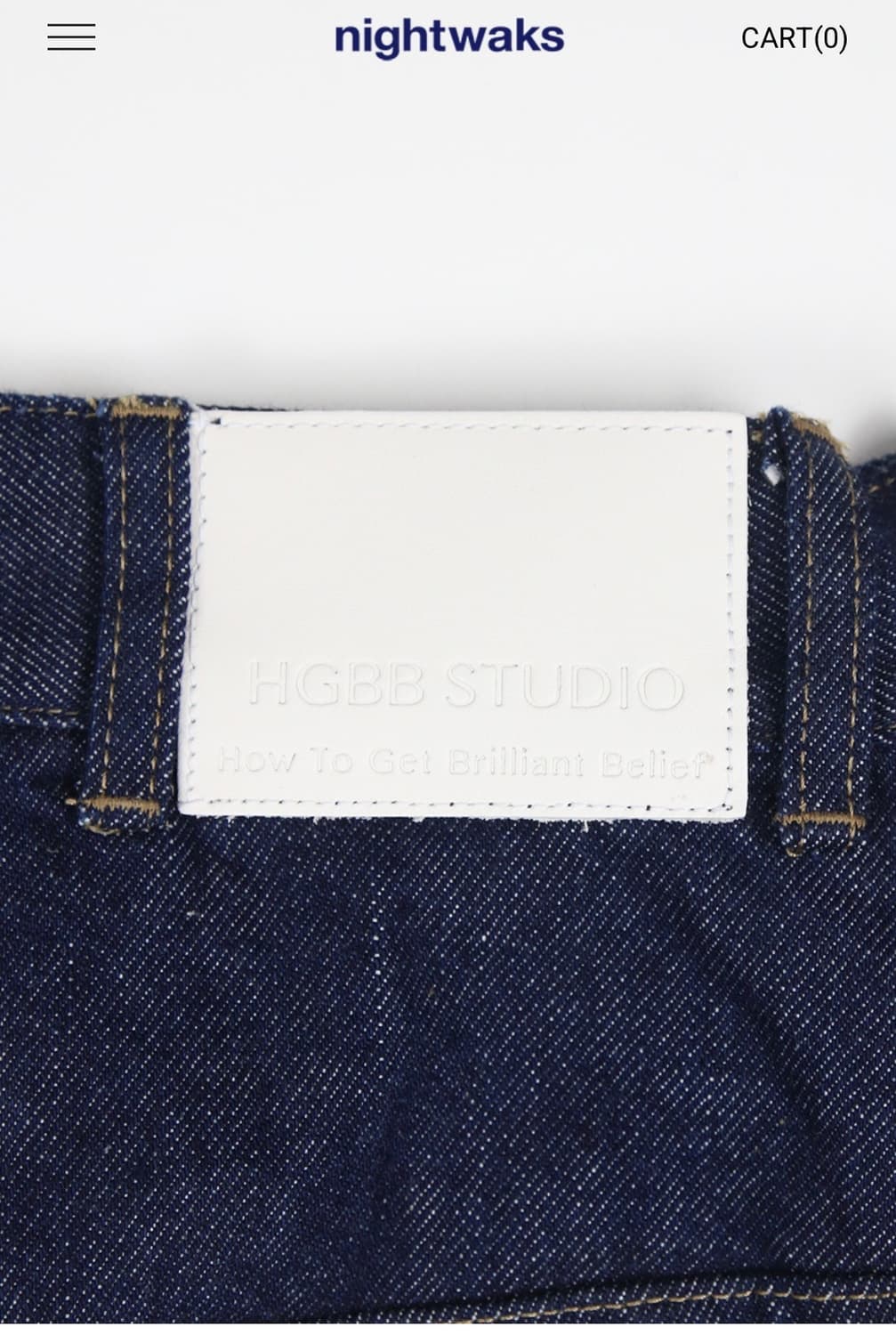 [HGBB STUDIO] YUPIK DENIM JEANS (INDIGO) 상품이미지5