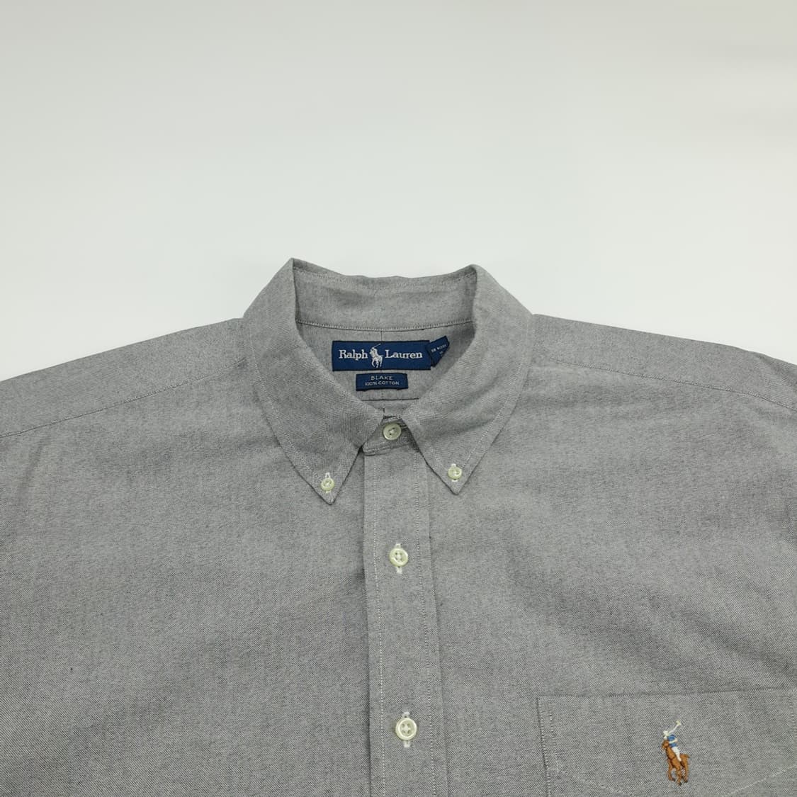 Co513 2XL 폴로 랄프로렌 샌드그레이 반팔 셔츠 남방 상품이미지2
