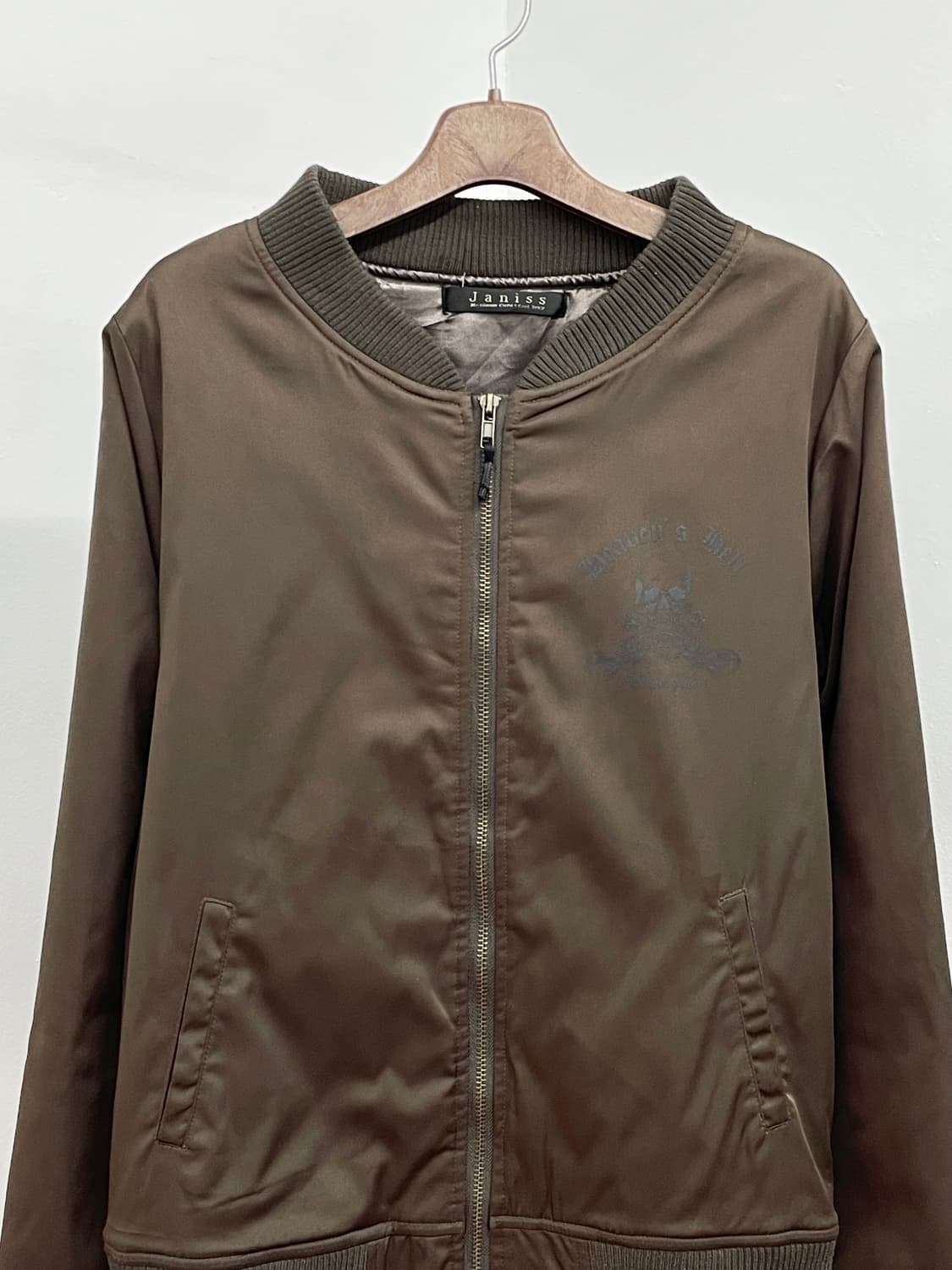 브라운 펑크 스컬 블루종 자켓 상품이미지6