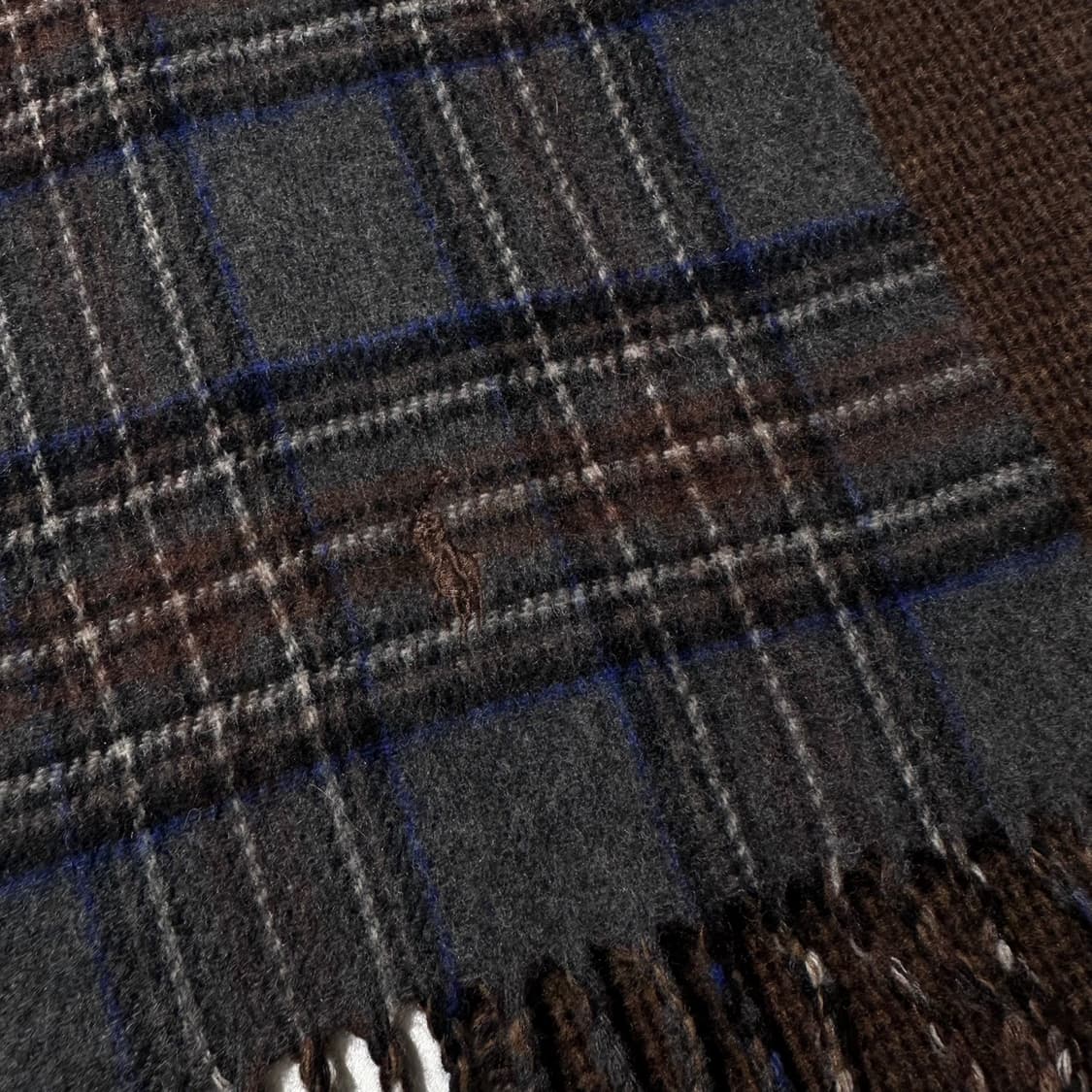 폴로 랄프로렌 이태리제 리버시블 체크 머플러 목도리 상품이미지3