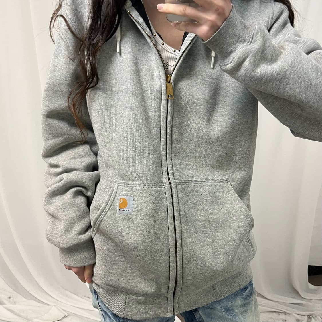 Carhartt Quilted Hoodie Zip-up 상품이미지3