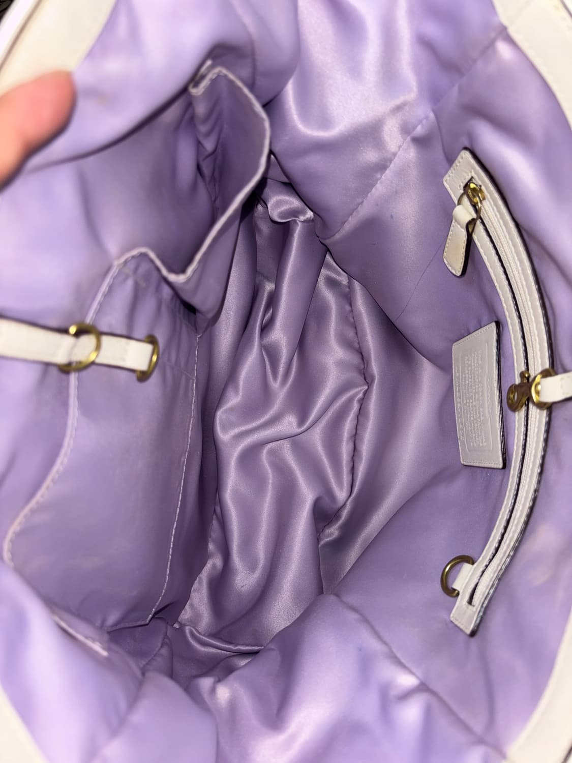 Coach vintage white shoulder bag 상품이미지4