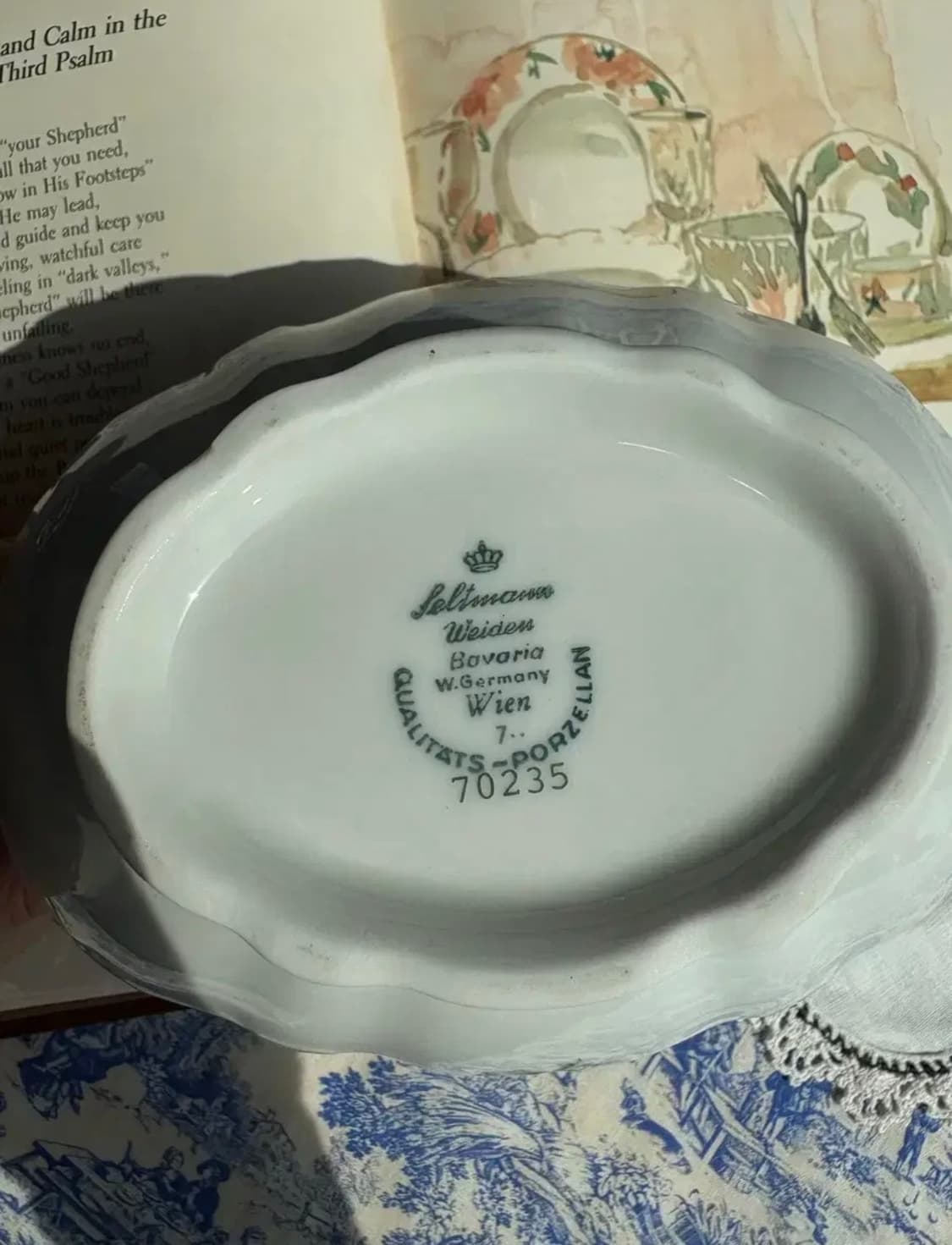 독일 빈티지 젤트만바이덴 바바리아 비엔나로즈 그레이비 소스보트 상품이미지4