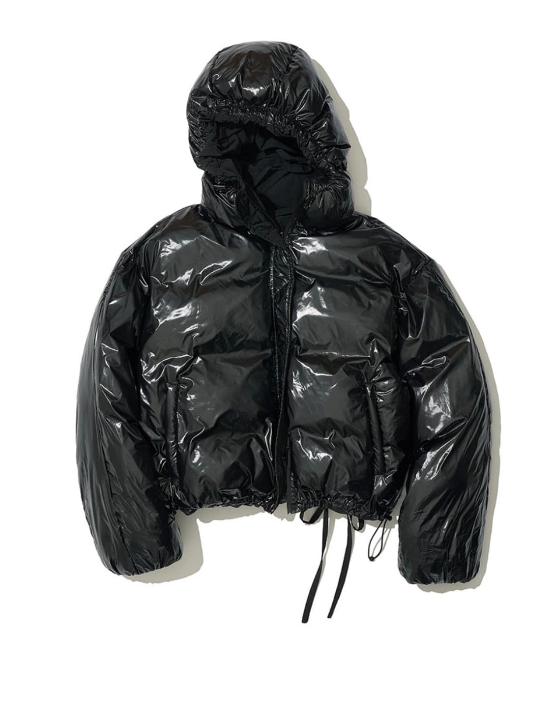 파르티멘토 리버시블 셔링 후디드 푸퍼 자켓_블랙 상품이미지2