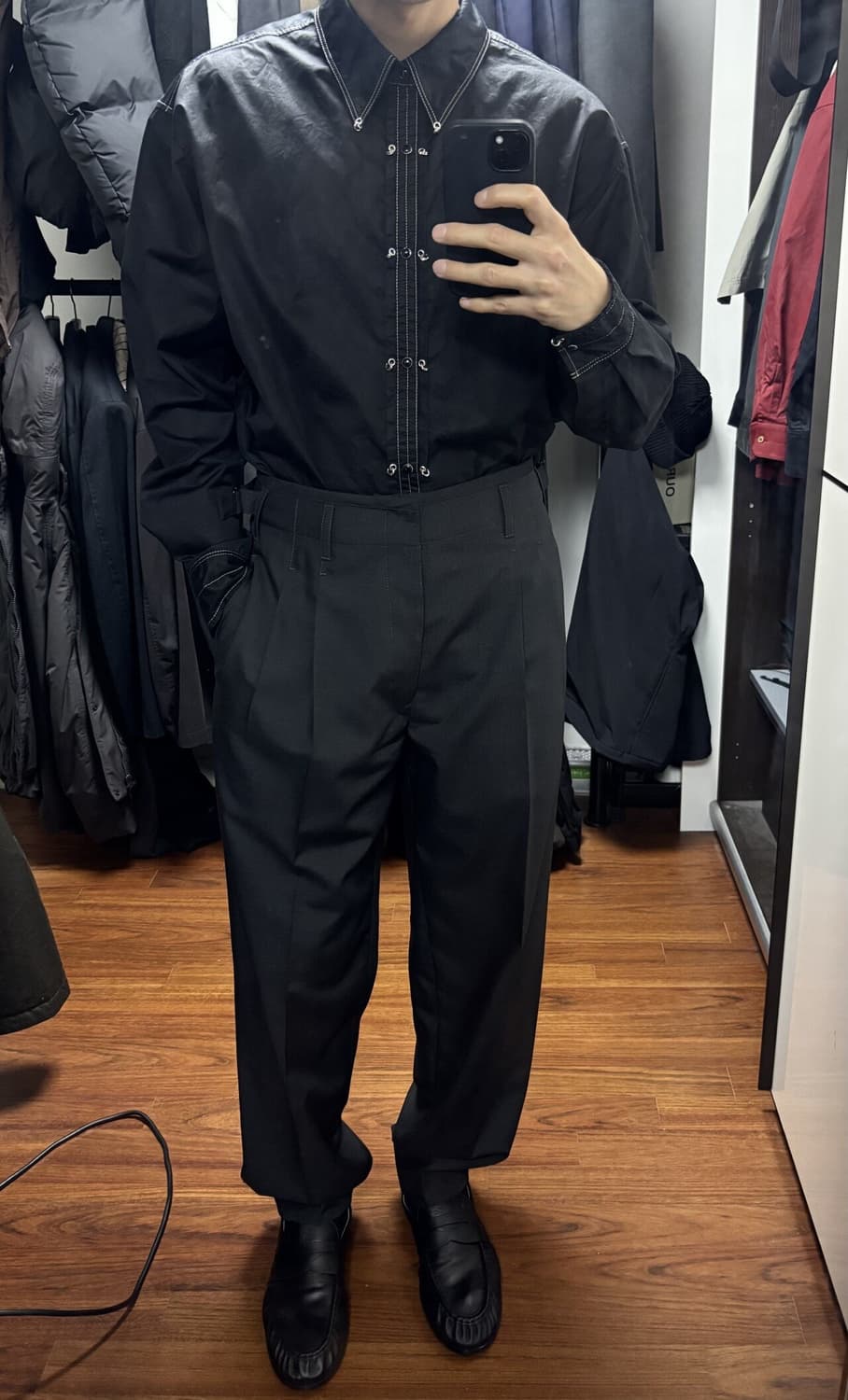 (48/48) 르메르 25fw 더블 셋업 Coal 상품이미지7