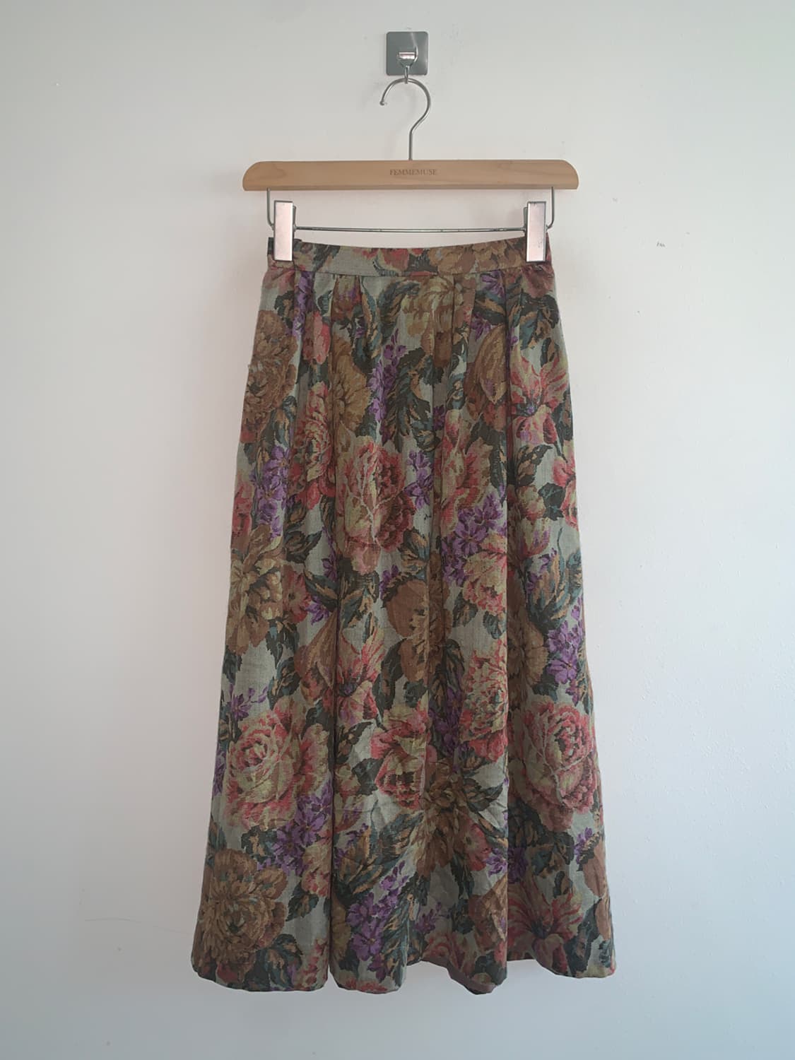 Oriental flower long skirt 상품이미지1