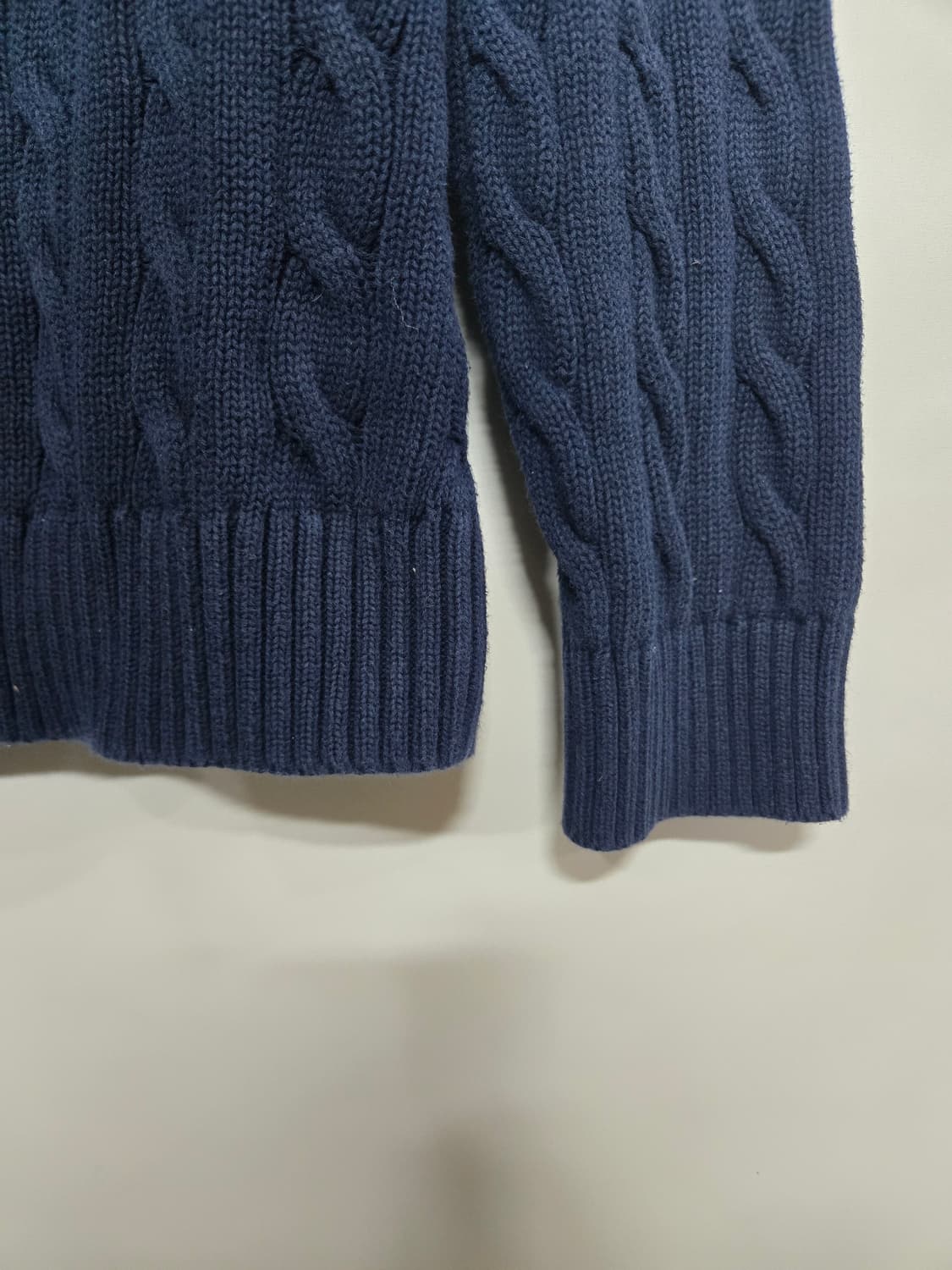 폴로 랄프로렌 꽈배기 니트 L 네이비 상품이미지3