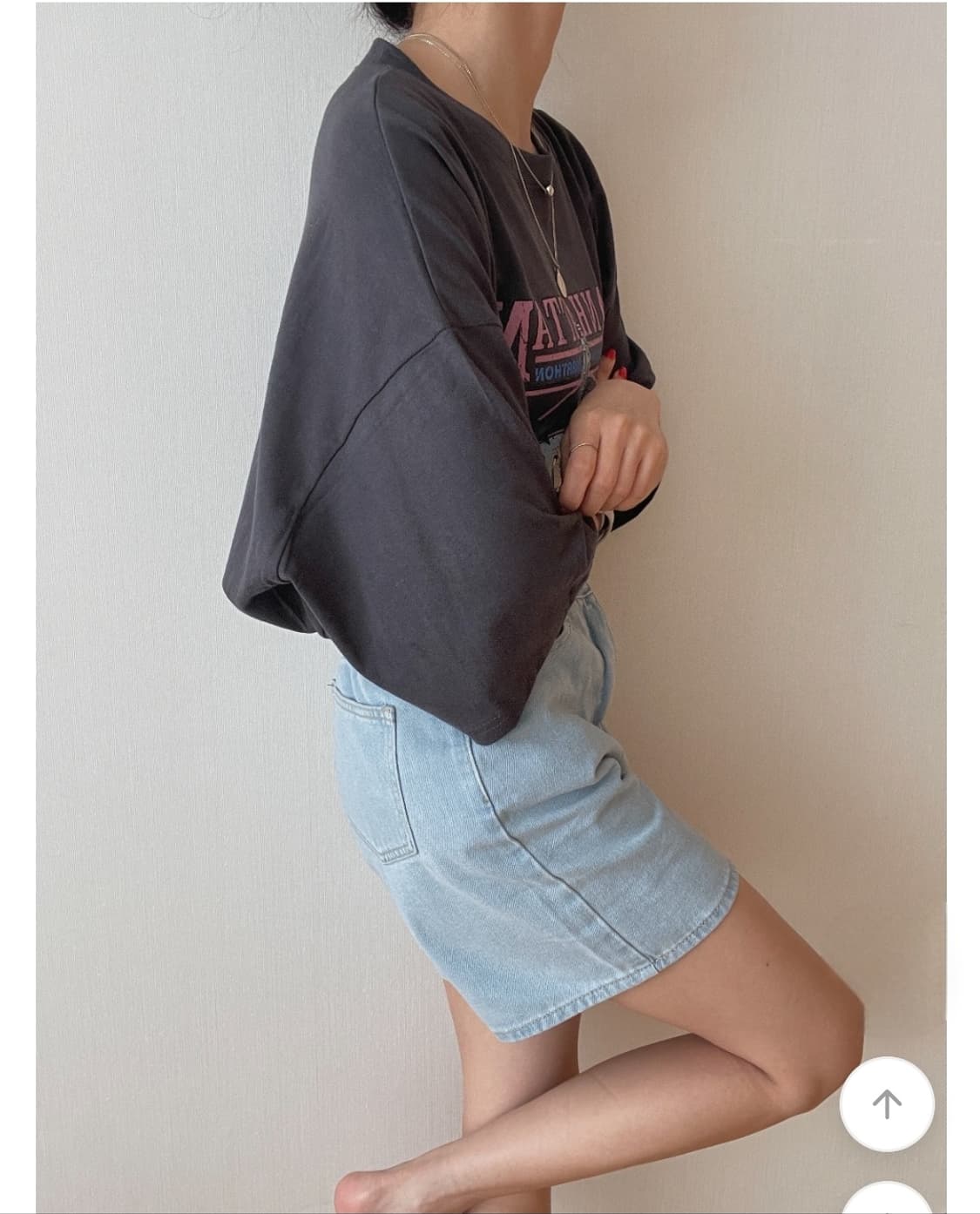 박시 빈티지프린팅 반팔티 상품이미지7