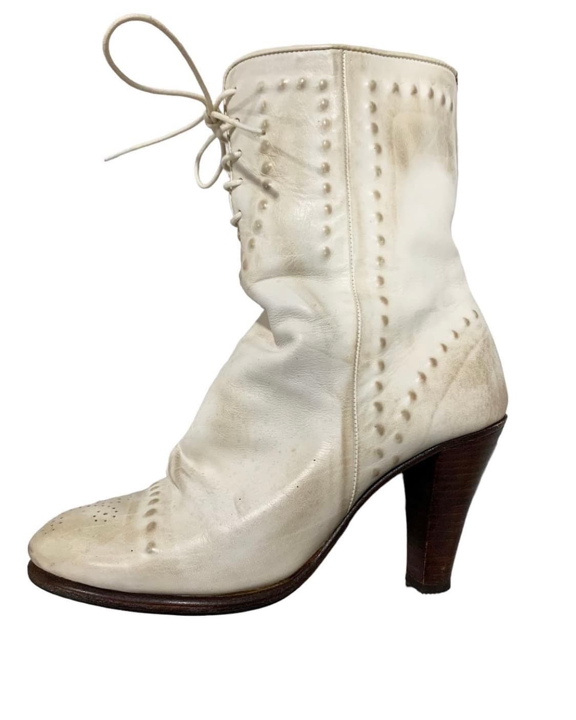 미하라 야스히로 레이스업 더티 워싱 가죽 부츠 상품이미지3