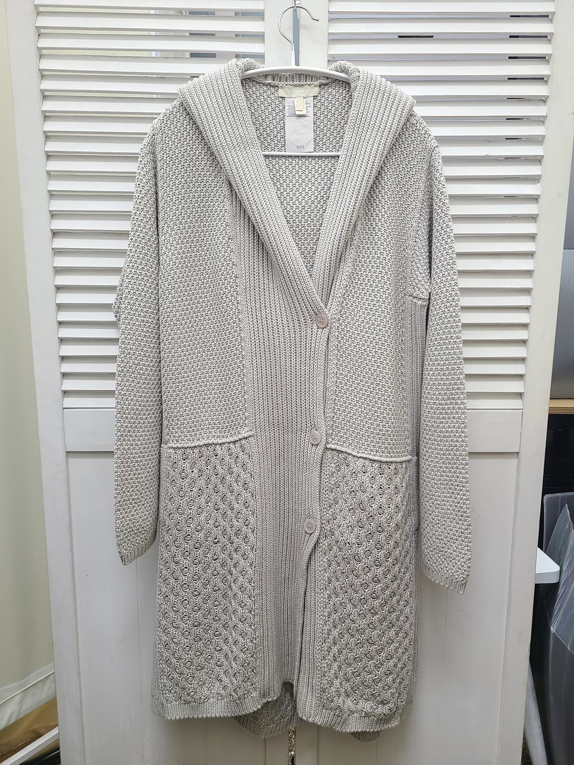 막스마라 후드 롱 니트 가디건 상품이미지1