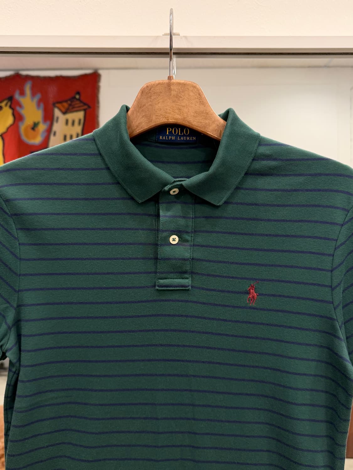 Polo RL 폴로 랄프로렌 스트라이프 pk 반팔 티셔츠 (green) 상품이미지2