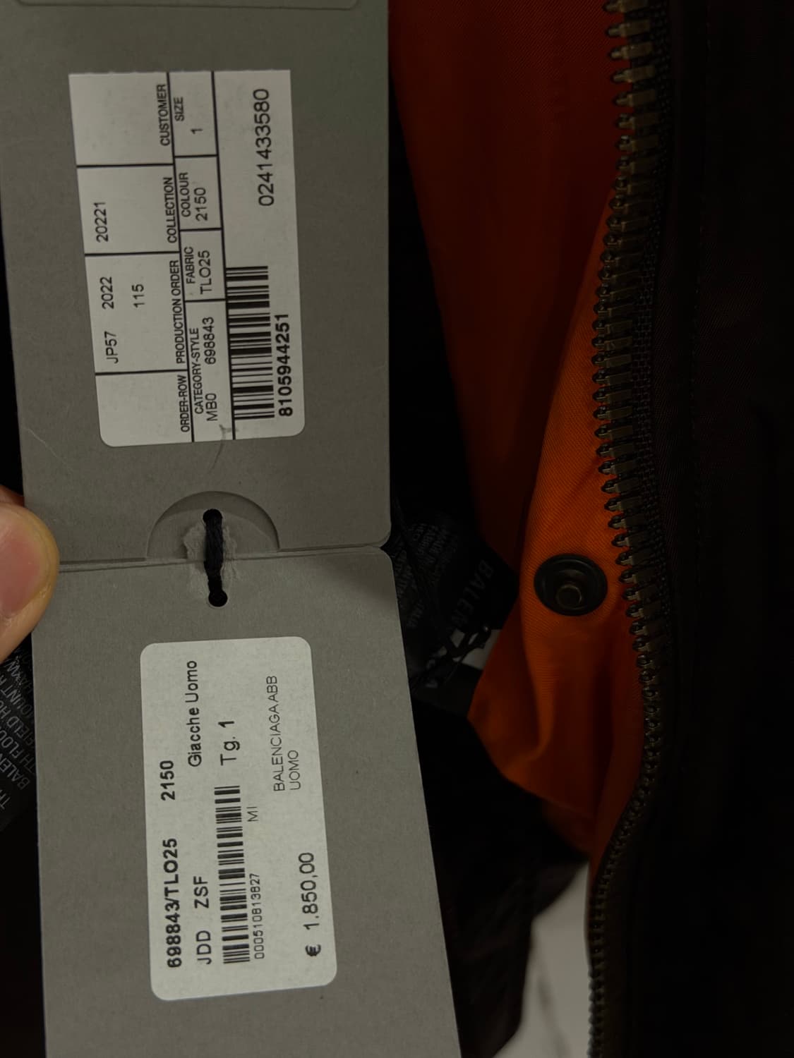 발렌시아가 3b 후드 봄버 상품이미지8