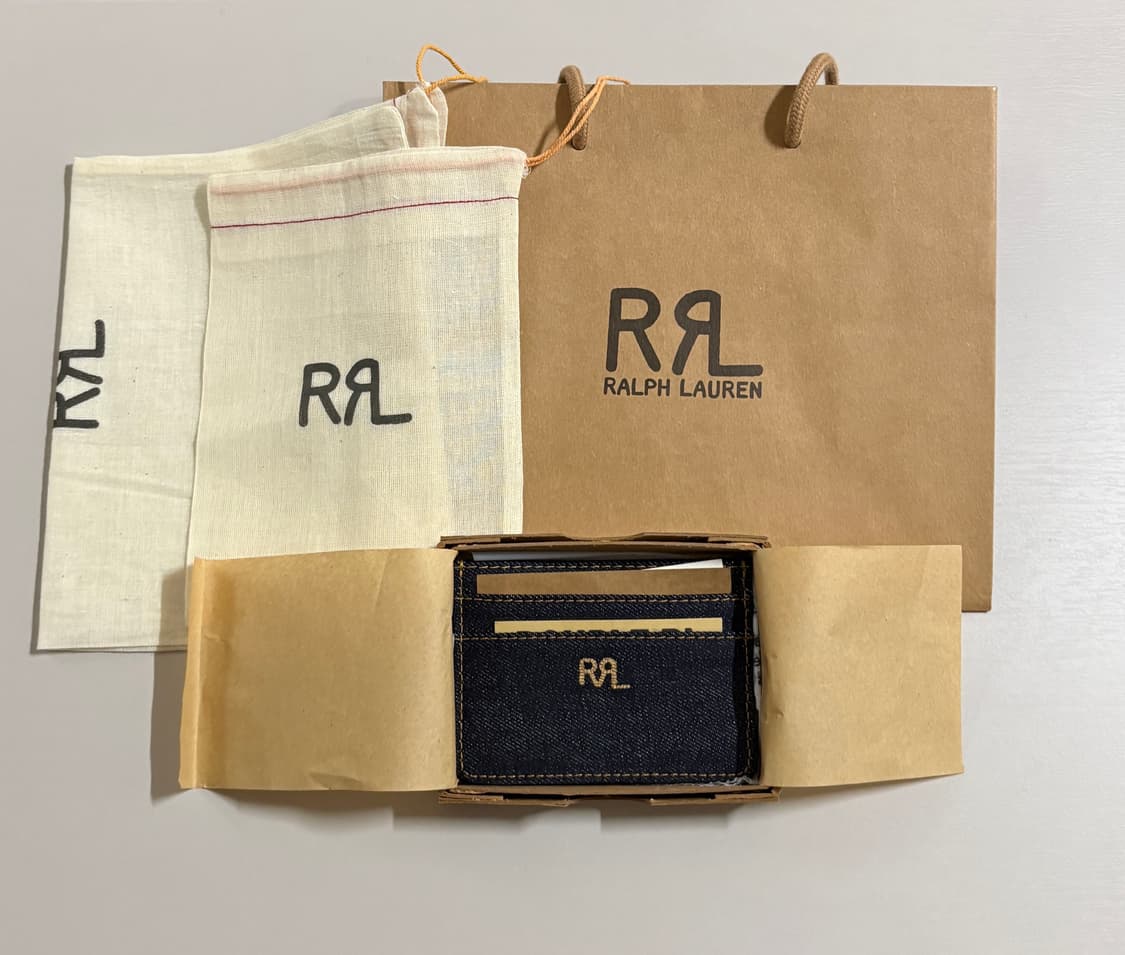 rrl 더블알엘 카드 홀더 인디고 데님, 파우치 쇼핑백 상품이미지1