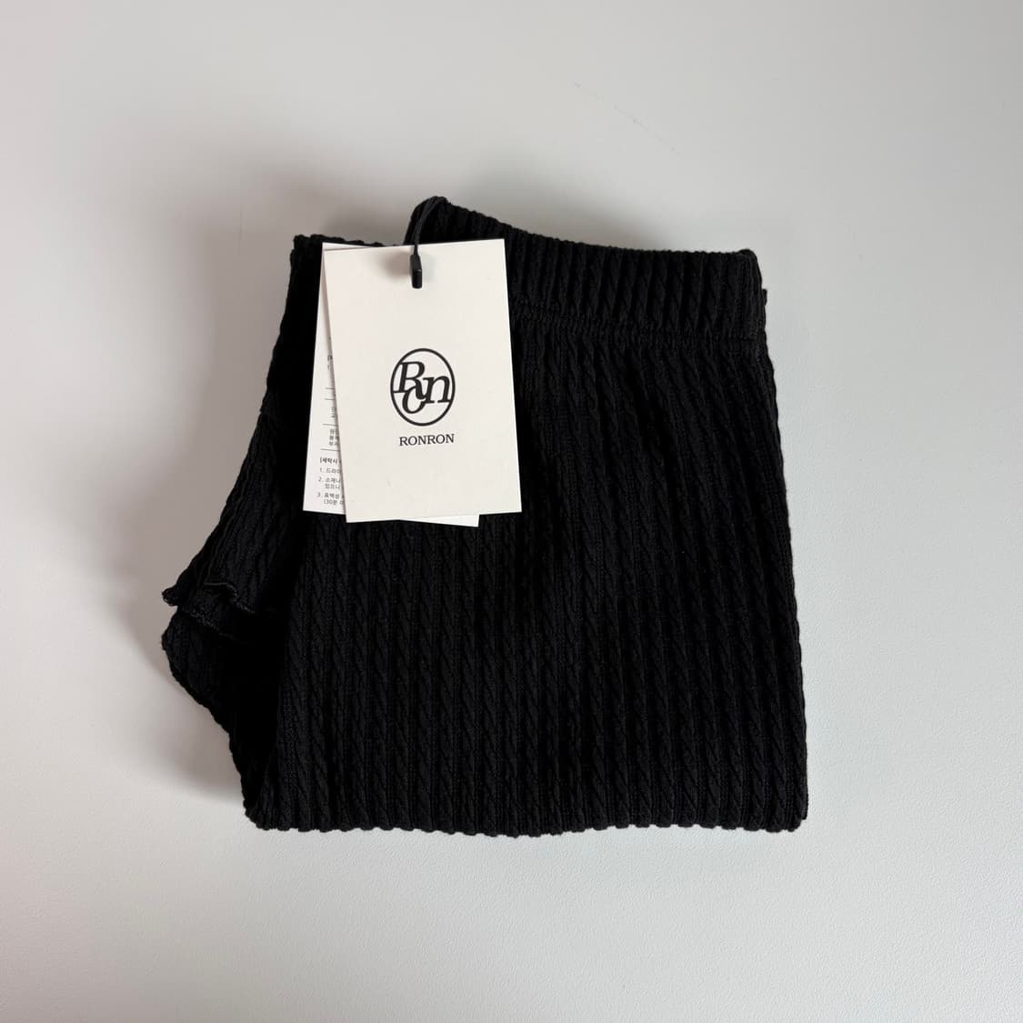 론론 러플 바이커 쇼츠 러플 팬츠 블랙 상품이미지7