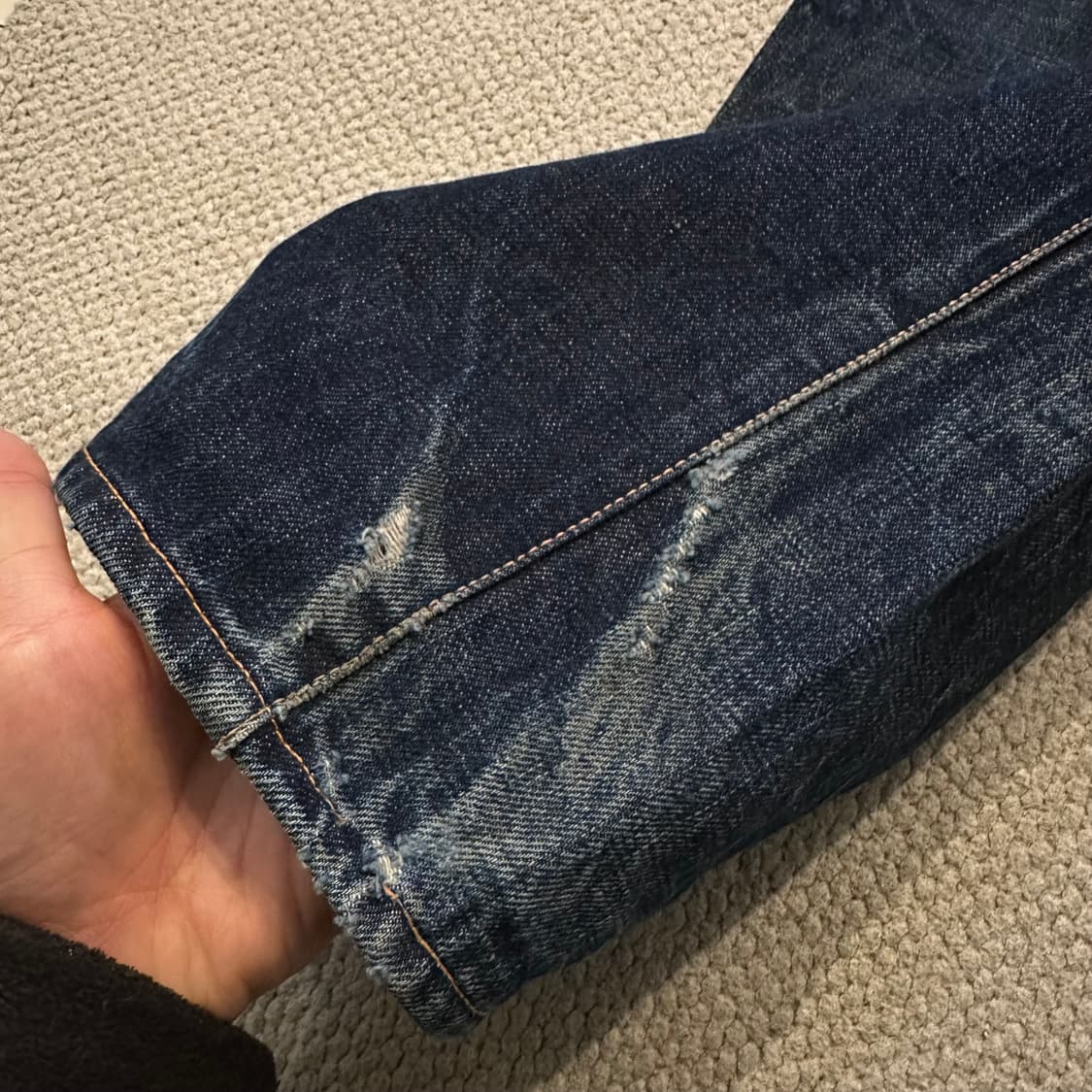 90~00s 에비수 EVISU 야마네 셀비지 데님 상품이미지8