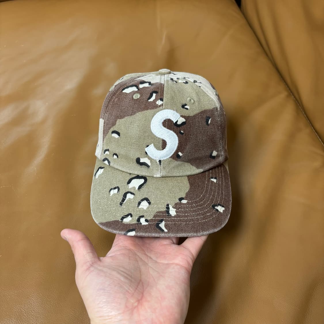 슈프림 S로고 6패널 볼캡 모자 데저트 카모 상품이미지2