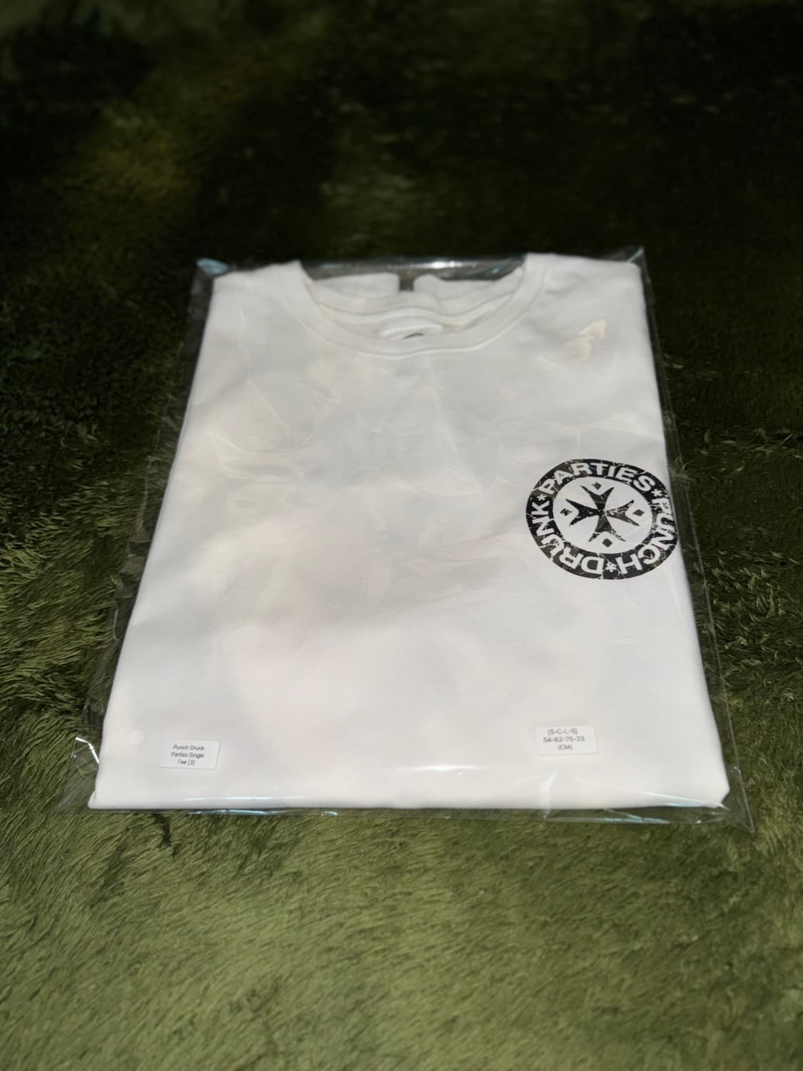 [3] 펀치드렁크파티즈 싱글 스티치 로고 티셔츠 화이트 상품이미지10