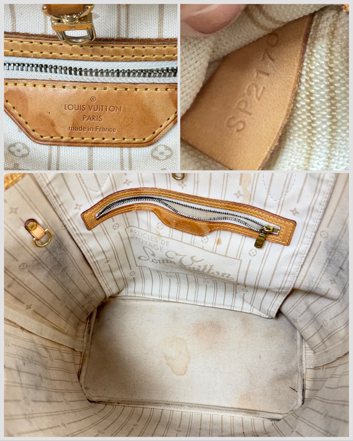 루이비통 다미에 아주르 네버풀 MM 상품이미지9