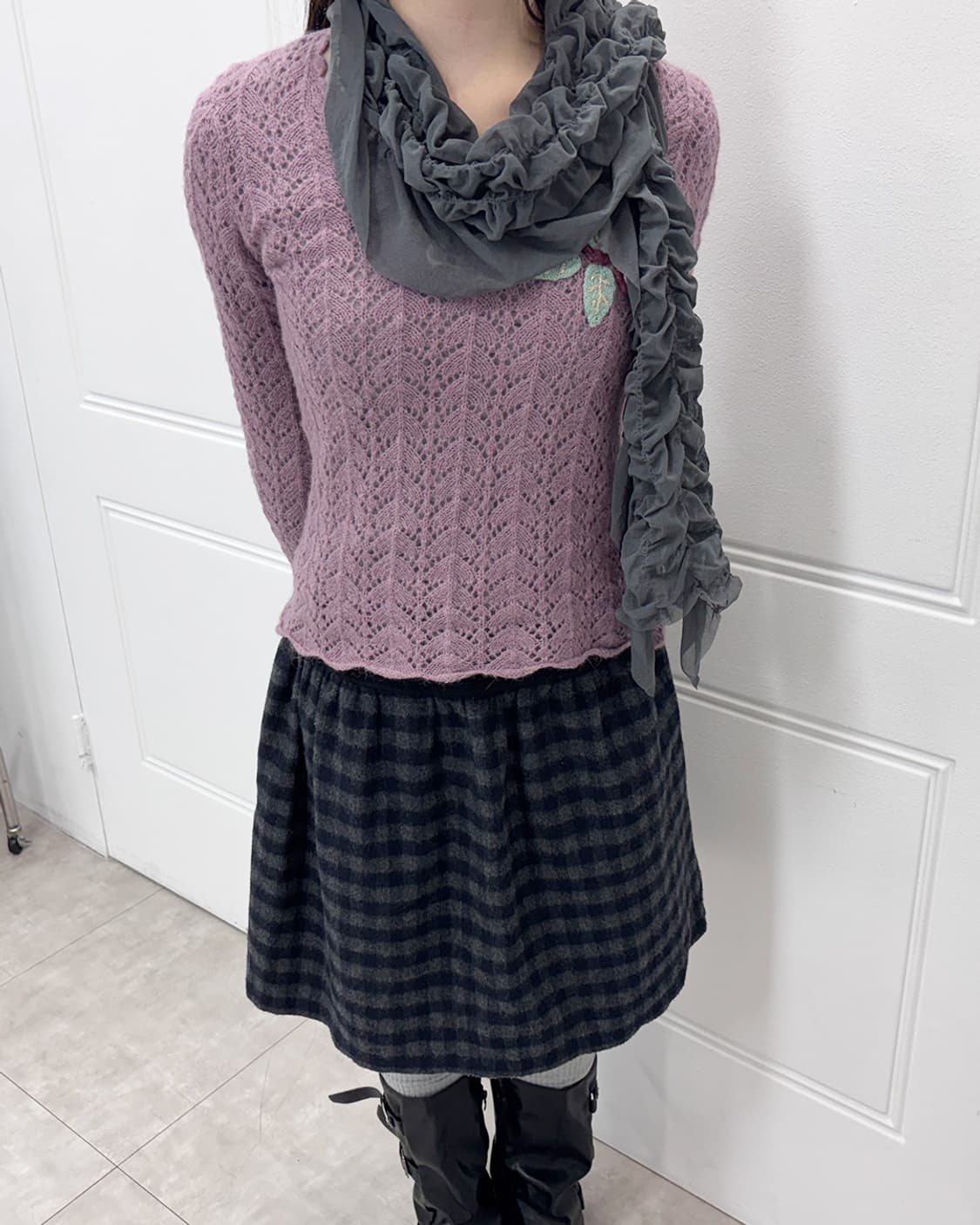 5 shirring line drapery scarf 상품이미지3