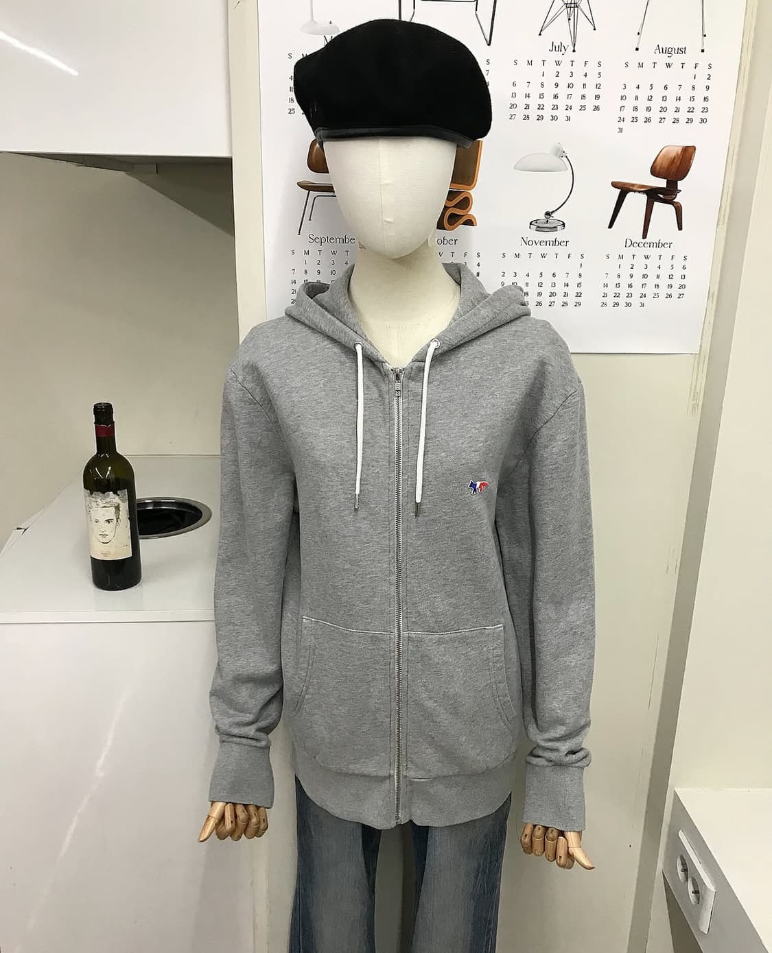 메종키츠네 폭스 후드 집업 상품이미지5