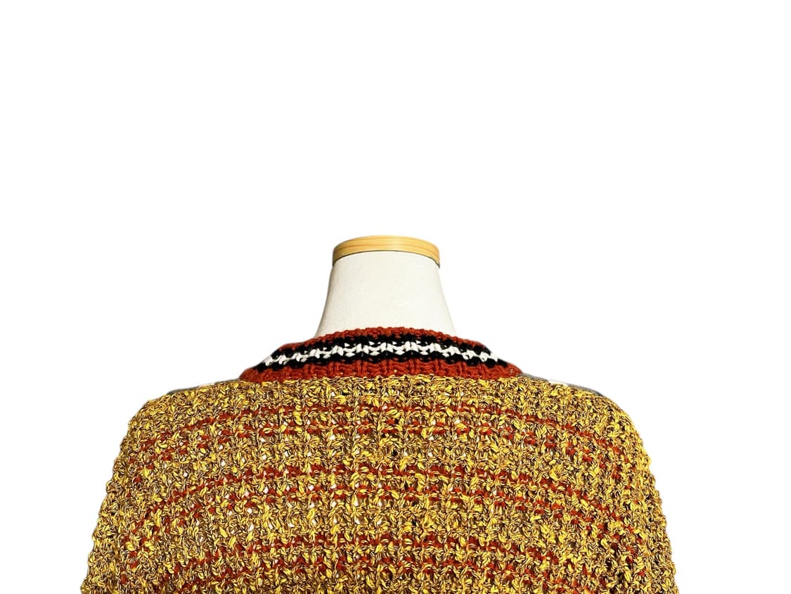 (새상품) 메종키츠네 브이넥 니트 옐로우 겨울니트 남녀공용S 상품이미지7