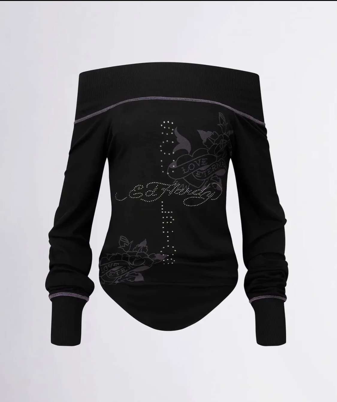 [ScupltorXEd Hardy] Raglan Off-Shoulder 상품이미지1