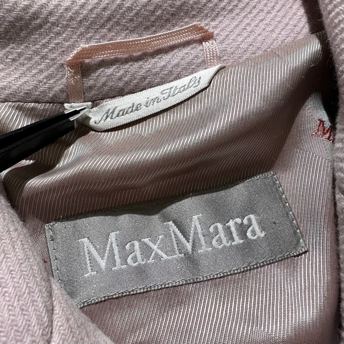 막스마라 울 앙고라 더블 코트 핑크 상품이미지4