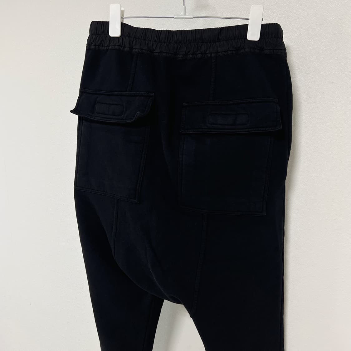 릭오웬스 16FW 다크쉐도우 프리즈너 드로우스트링 조거 팬츠 블랙 상품이미지4