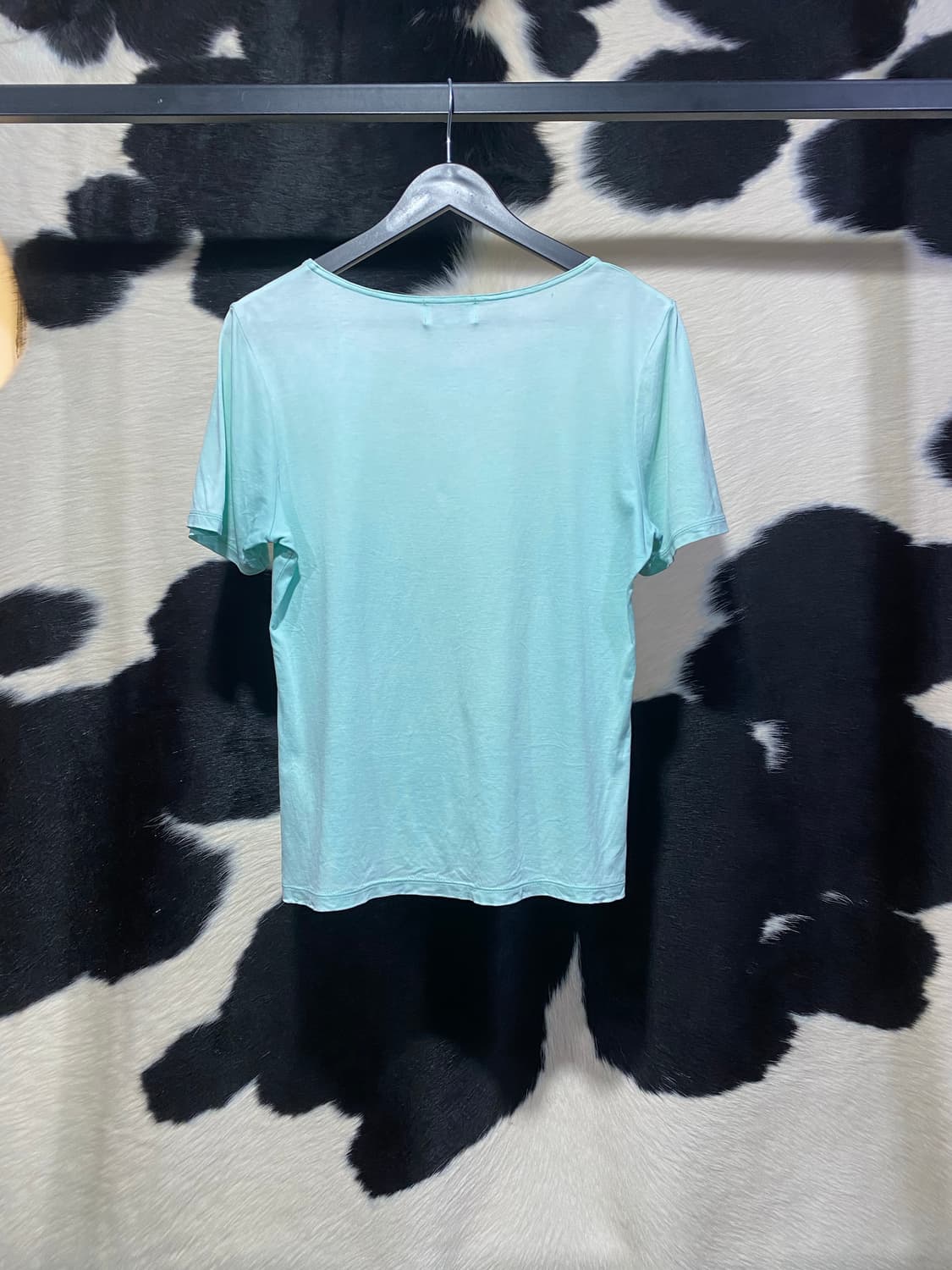 Courreges 로고 자수 민트 반팔티셔츠 상품이미지6