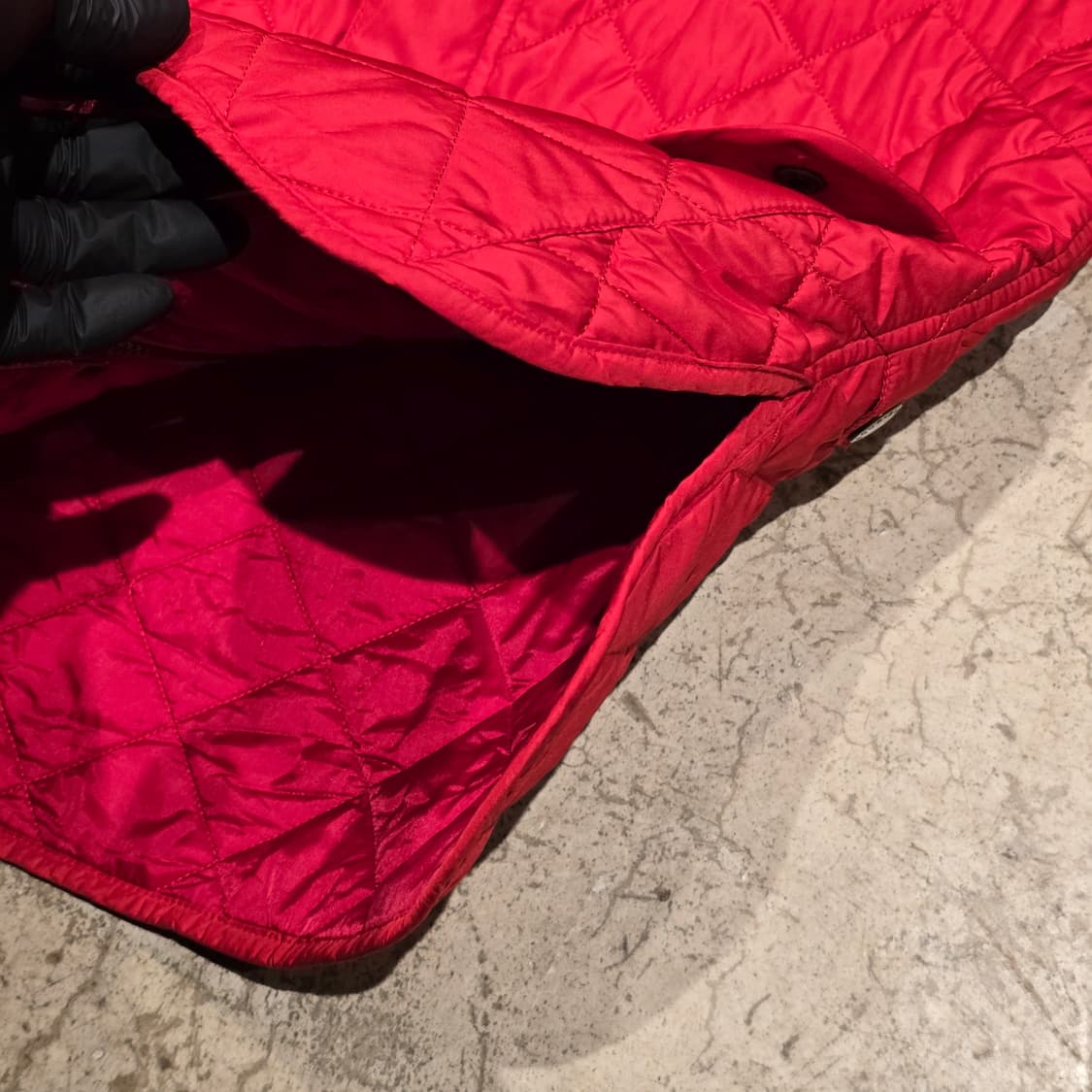 Barbour 레드 로워데일 퀼팅 베스트 상품이미지6